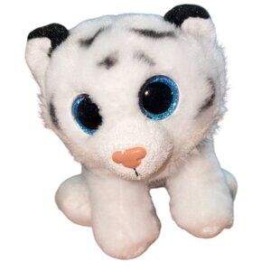 TY Beanie Babies 'Tundra' White Tiger-6.5 in-Without Tag